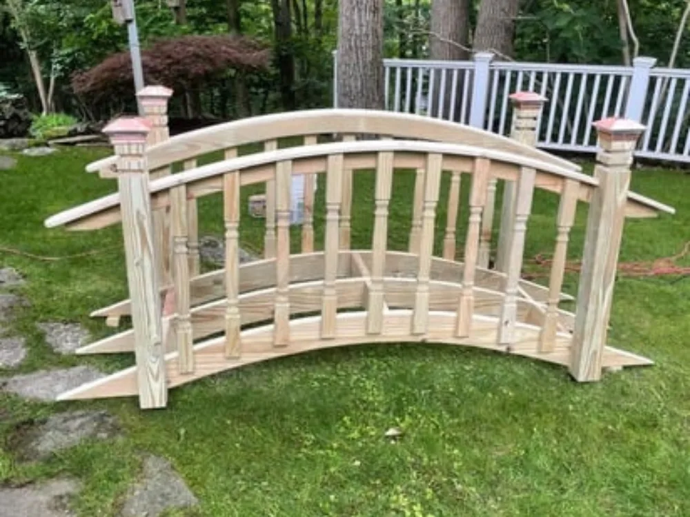 custom garden bridge.